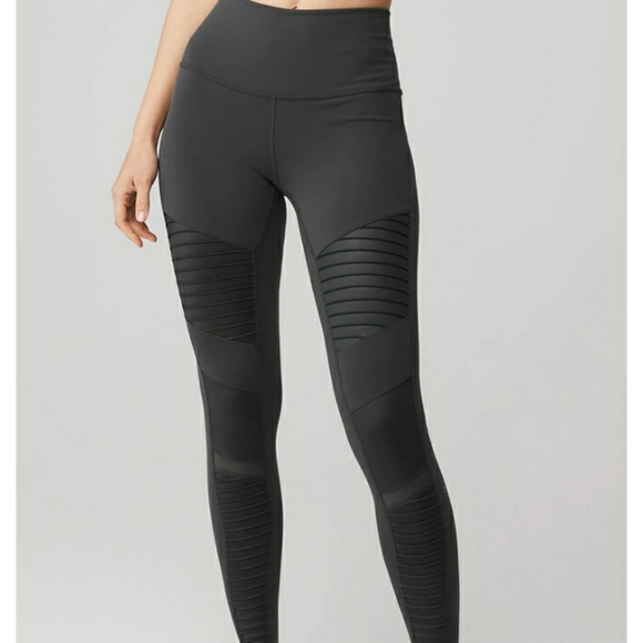 Alo (M) Anthracite Moto legging - Picture 2 of 8